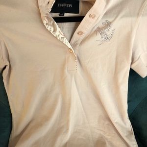 Ferrari Cavallino Scuderia Pink T Shirt Women XS